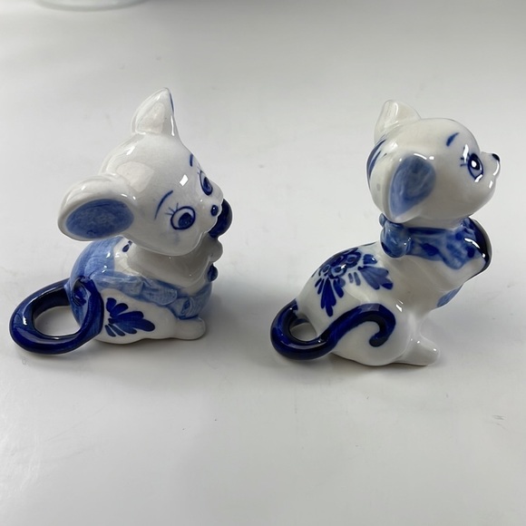 Delft Mouse Mice Pair Vintage - Picture 6 of 10